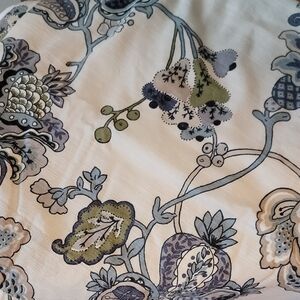 2-84" Curtains from World Market Green and Blue Floral